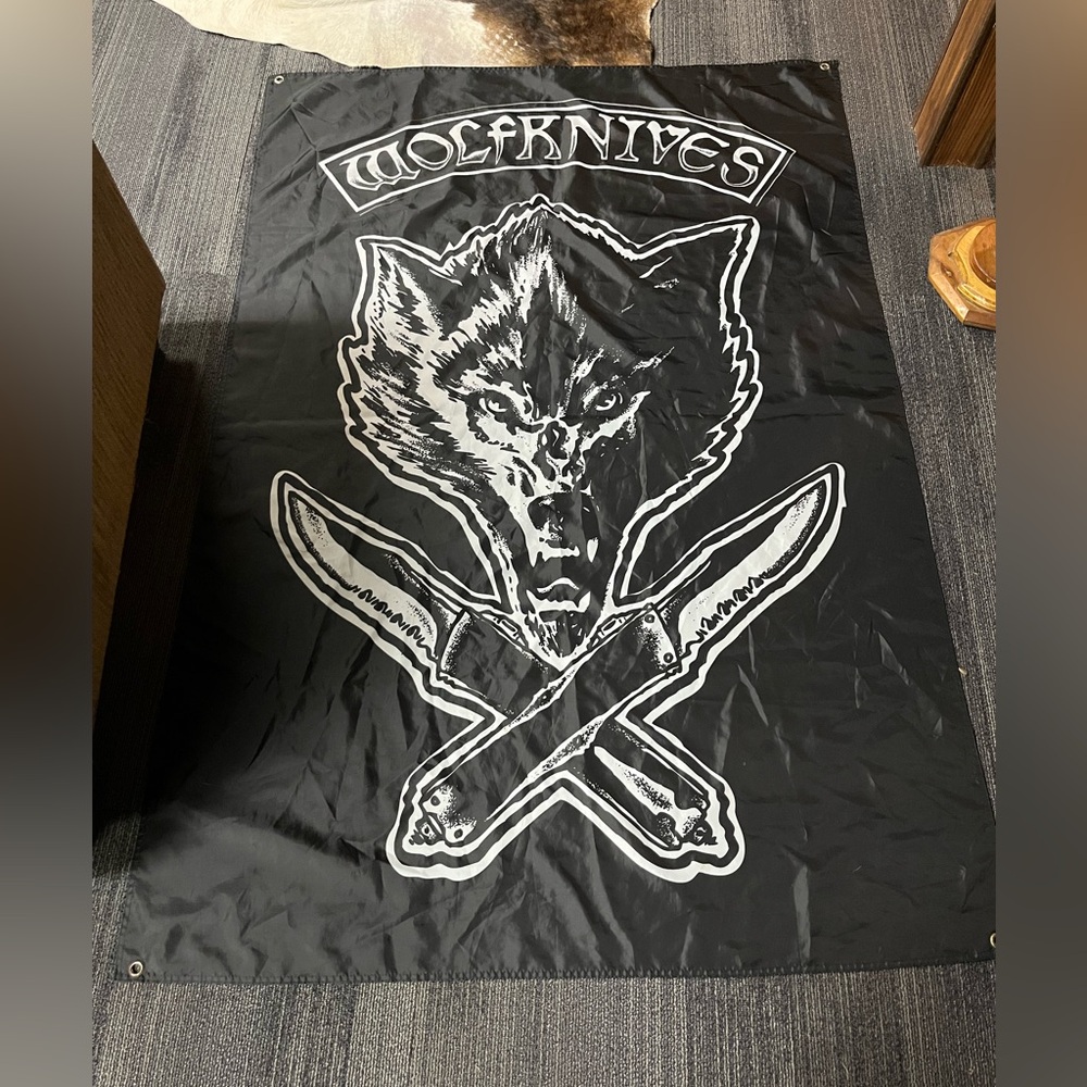 Wolfknives Banner – Jason Ellis Gang Member Exclusive 4’ x 5’8”